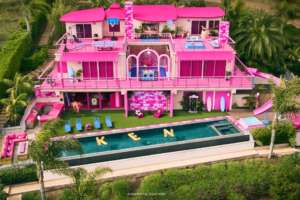 Barbie's Dreamhouse, hosted by Ken. Image credit AirBnB